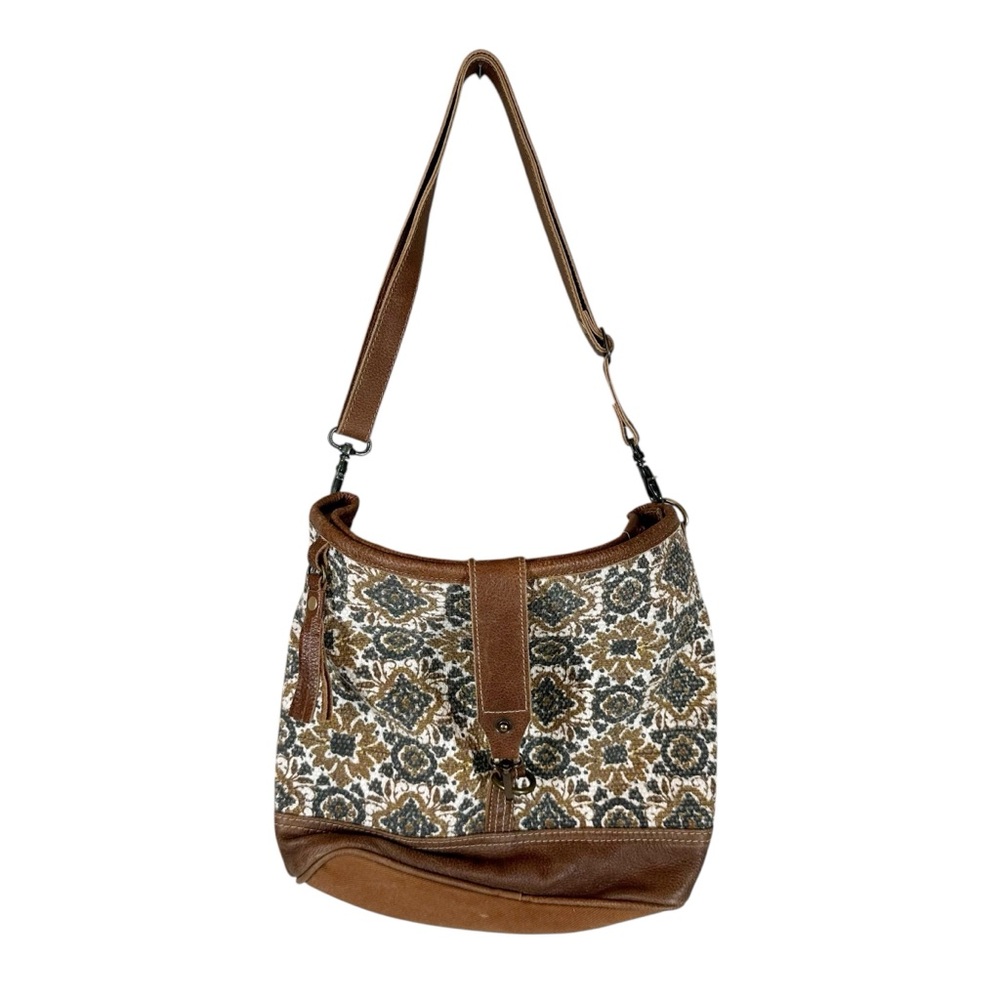 MYRA BAG Dipping Blocks Shoulder/Crossbody Western Bohemian Patterned Purse - Picture 2 of 10